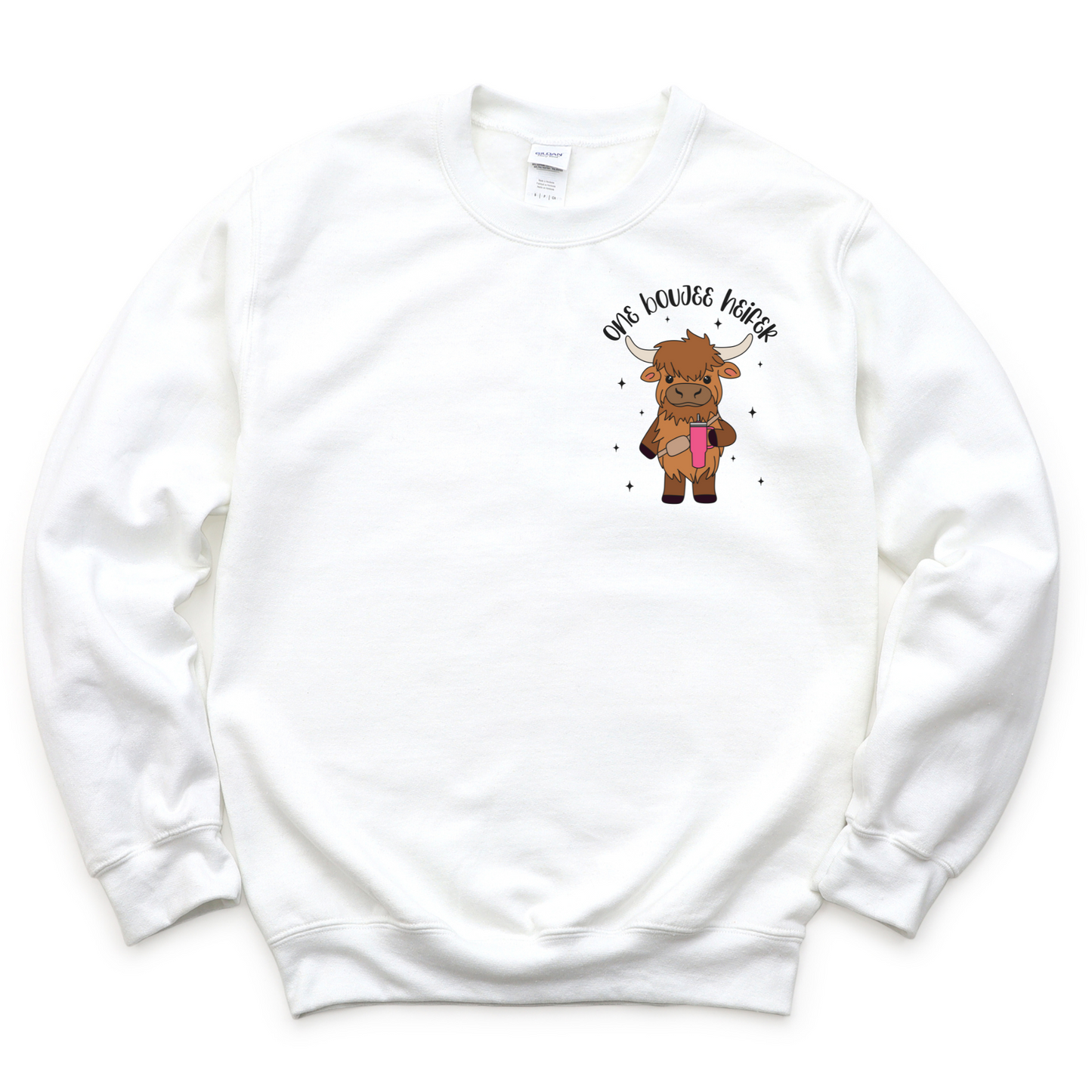 Boujee Cow Crewneck (Pocket Size)