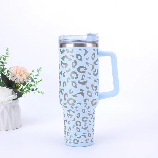 Leopard Print Matte Tumbler