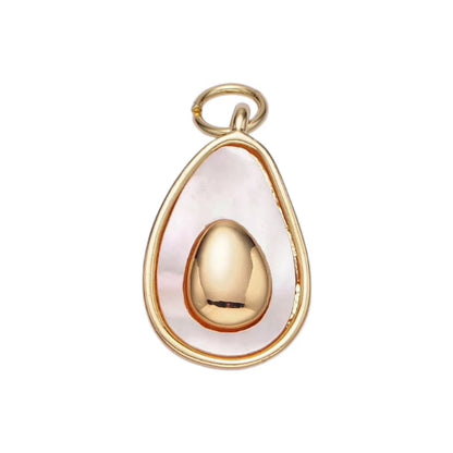 14K Gold Filled Pearl Avocado Pendant/Charm