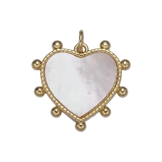 14K Gold Filled Pearl Shell Pendant/Charm