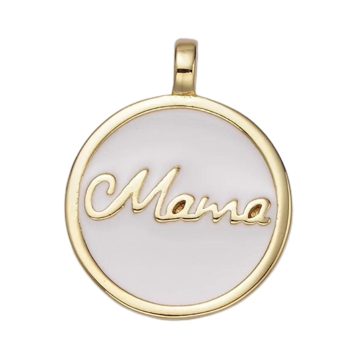 24k Gold Filled Mama Medallion Pendant/Charm