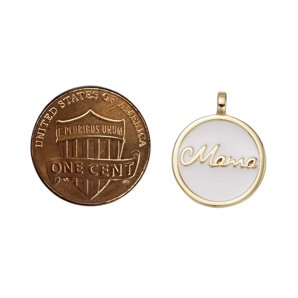 24k Gold Filled Mama Medallion Pendant/Charm