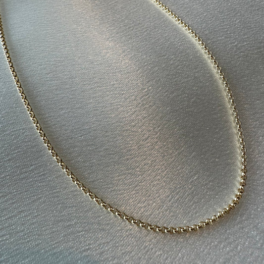 18k Gold Filled Rolo Chain